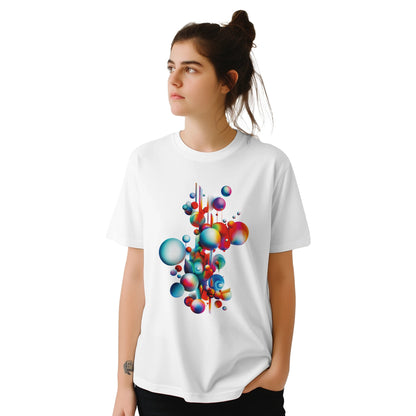 Vibrant Global Geometric Design T-Shirt