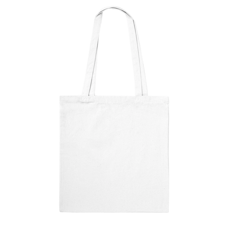 Beige tote bag on a white background