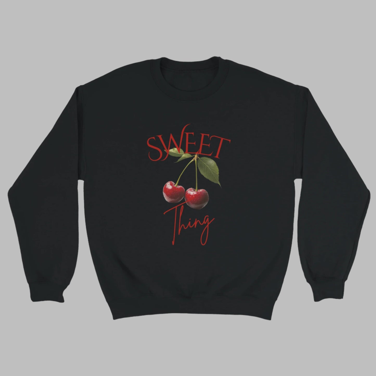 cherry sweatshirt