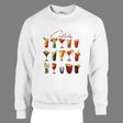 White Cocktail Party Sweatshirt