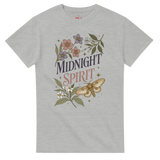 Midnight Spirit T-Shirt – Botanical Moth & Floral Graphic Tee