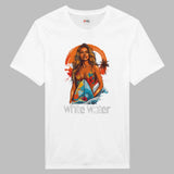 White Water Surf Girl  White T-Shirt 