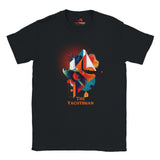The Yachtsman Nautical T-Shirt | Geometric Ocean Design | Unisex Crewneck