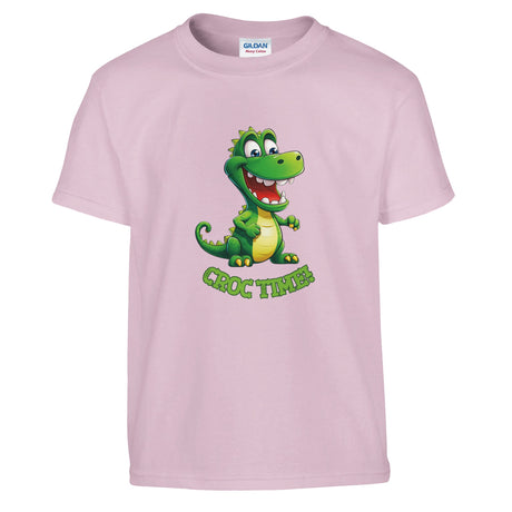 "Kids wearing crocodile t-shirt - lifestyle shot"