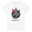 White t-shirt with colorful abstract design and 'Break Limits' text on a white background