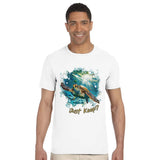 Man in white t shirt