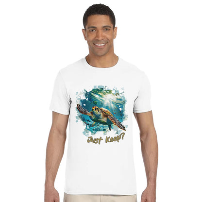 Man in white t shirt