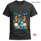 Seahorse & Butterfly Graphic T-Shirt