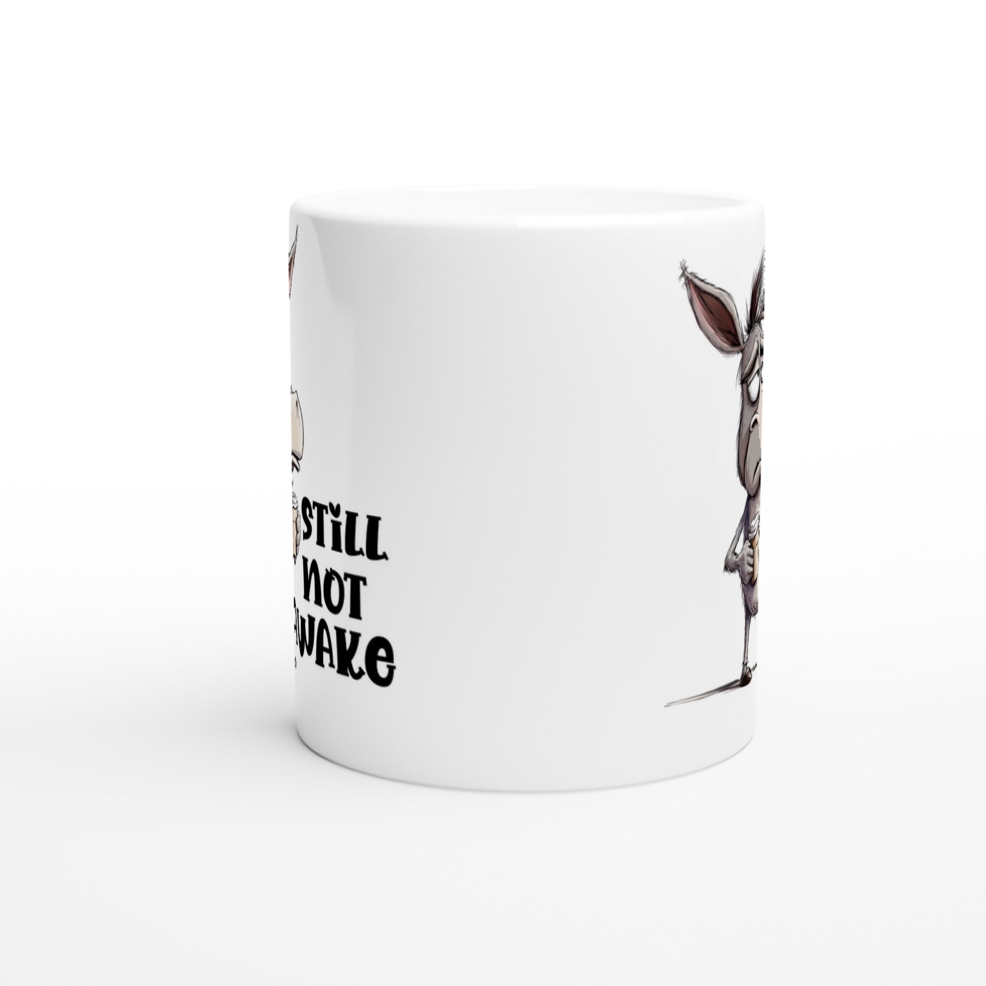 Funny Donkey Coffee Mug – “Still Not Awake”