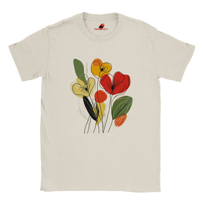Abstract Flower Graphic Tee