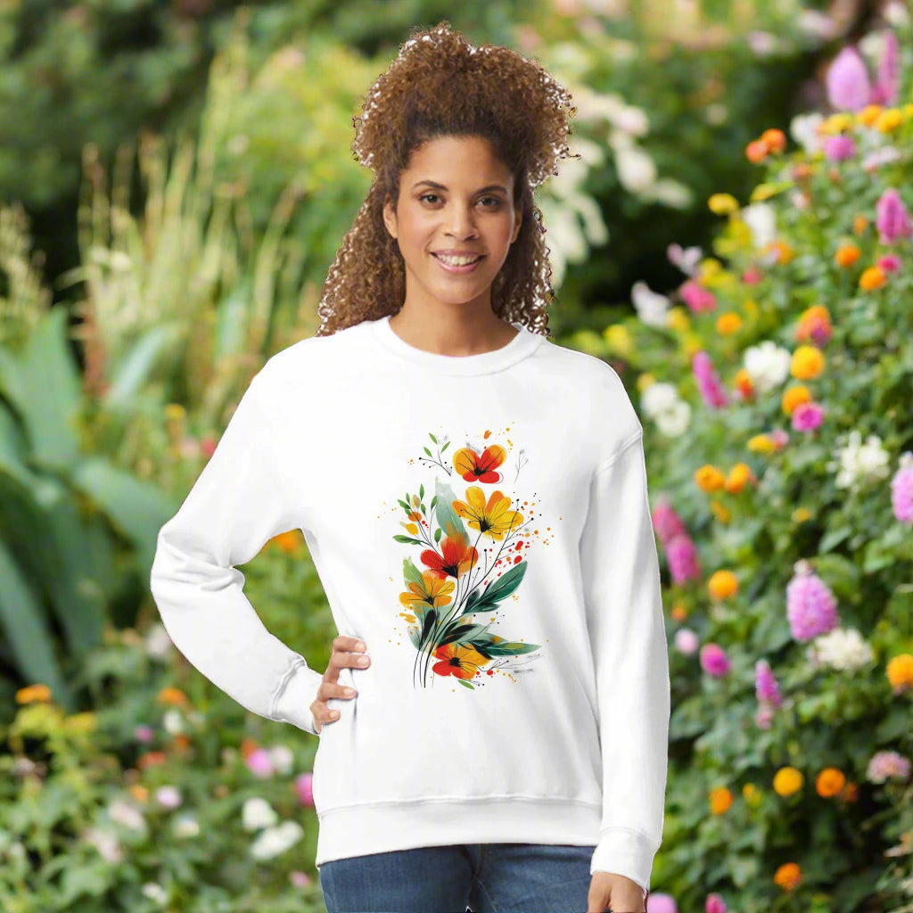 Floral Print Sweatshirt