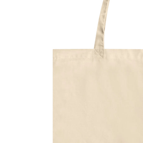Beige tote bag on a white background