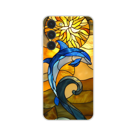 Samsung stained glass dolphin case