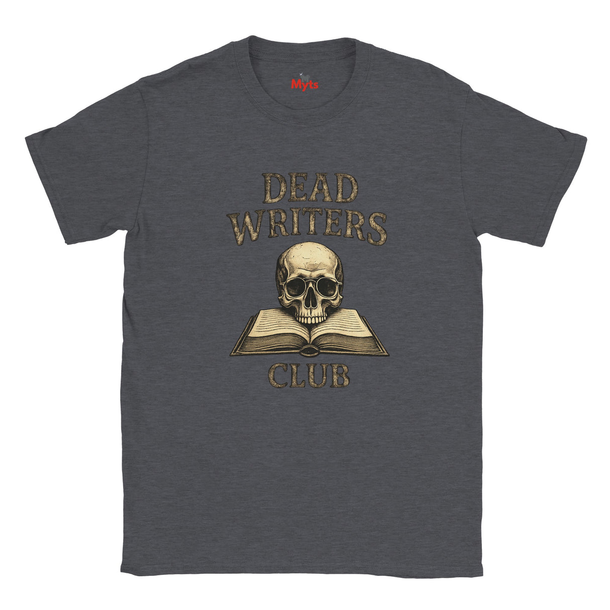 Charcoal t-shirt with 'My Wish List' graphic featuring guitar models on a white background