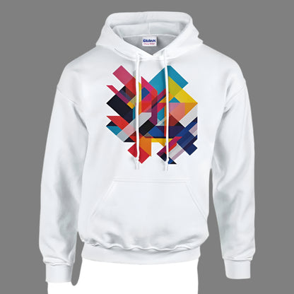 Doubled Geometric Shapes Hoodie