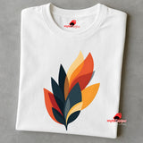 Abstract Autumn Leaf T-Shirt - Soft DTG Print Tee - Fall Fashion Gift