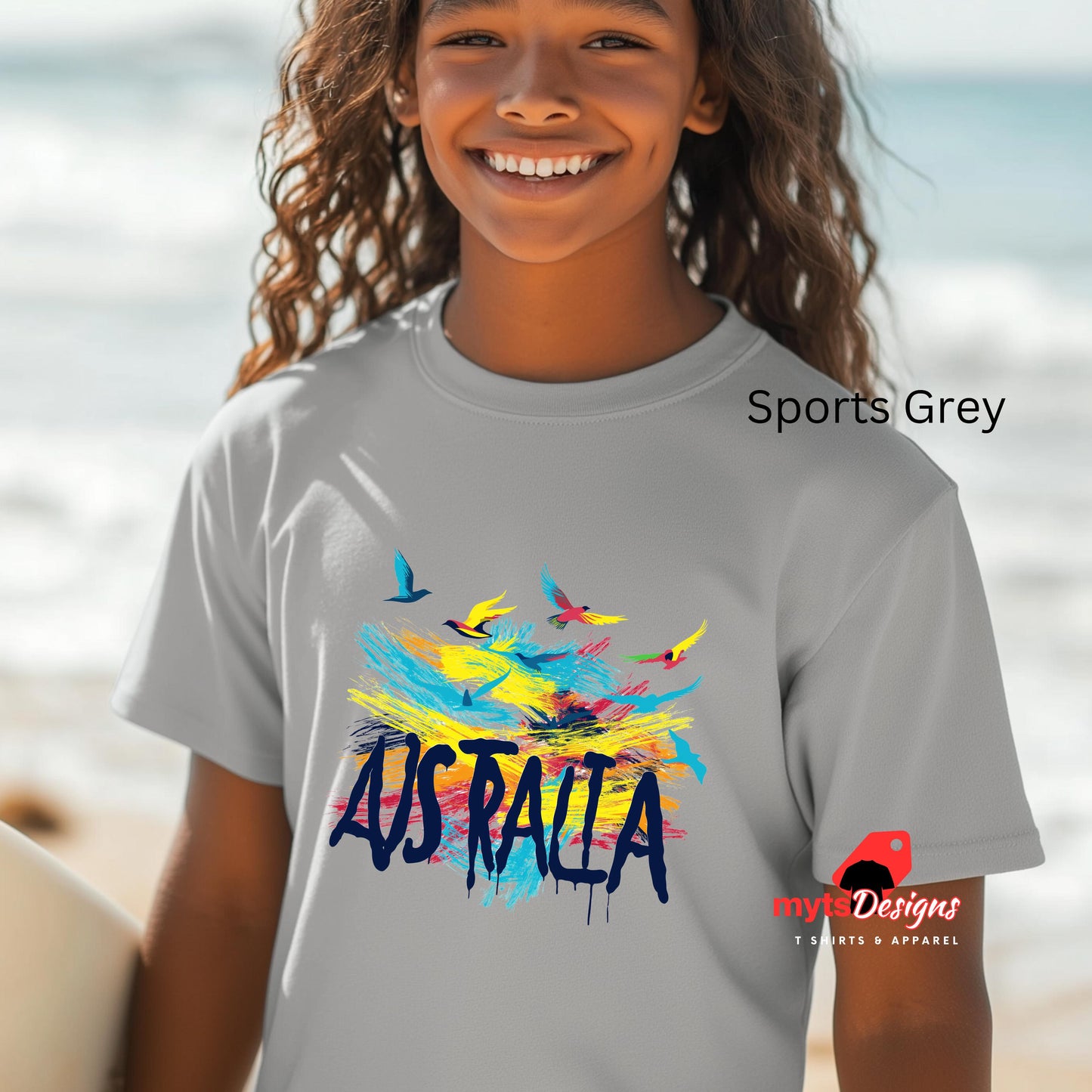 Australia Brushstroke Art T-Shirt – Modern Aussie Graphic Tee