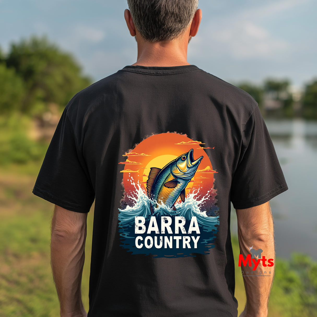 Barra Country Barramundi Fishing T-Shirt - Premium Cotton Tee