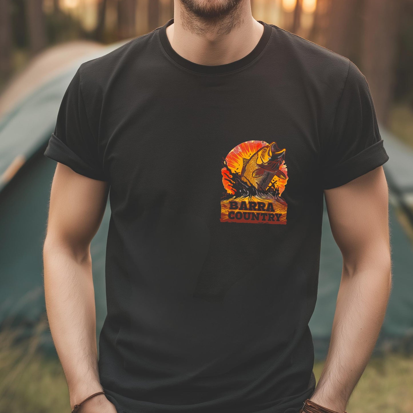 Barra Country Fishing T-Shirt | Premium Cotton Tee | Australian Outdoor Apparel
