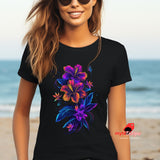 neon floral t-shirt