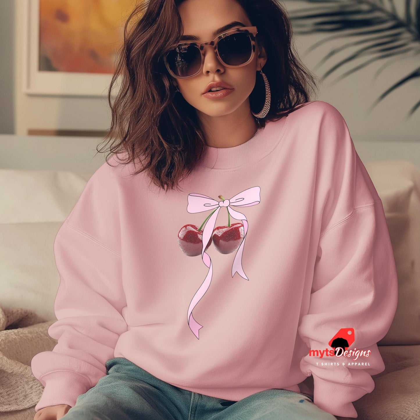 cherry sweatshirt