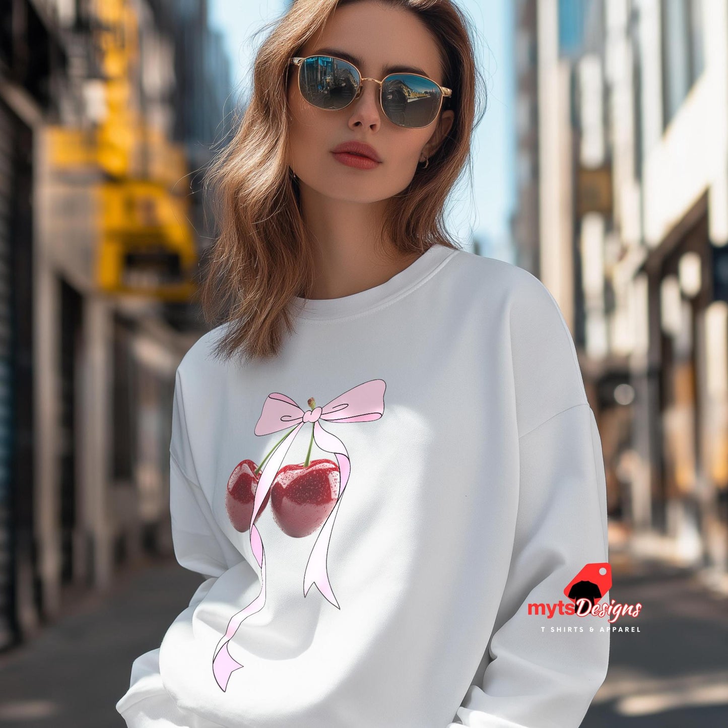 cherry sweatshirt