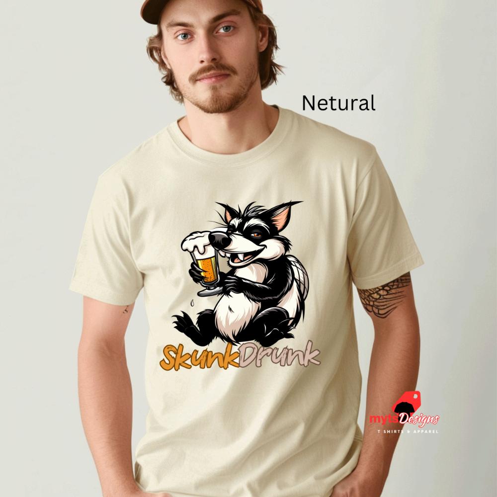 Skunk Drunk Party T-Shirt - Funny Animal Tee