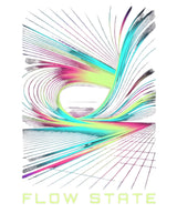 Flow State Abstract Neon Graphic T-Shirt – Modern Unisex Tee