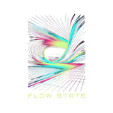 Flow State Abstract Hoodie – Neon Wave Graphic Pullover