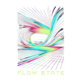 Flow State Abstract Neon Graphic Sweatshirt – Unisex Crewneck
