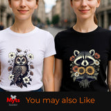 Foxy Girl Floral Fox T-Shirt | Cottagecore Wildflower Tee