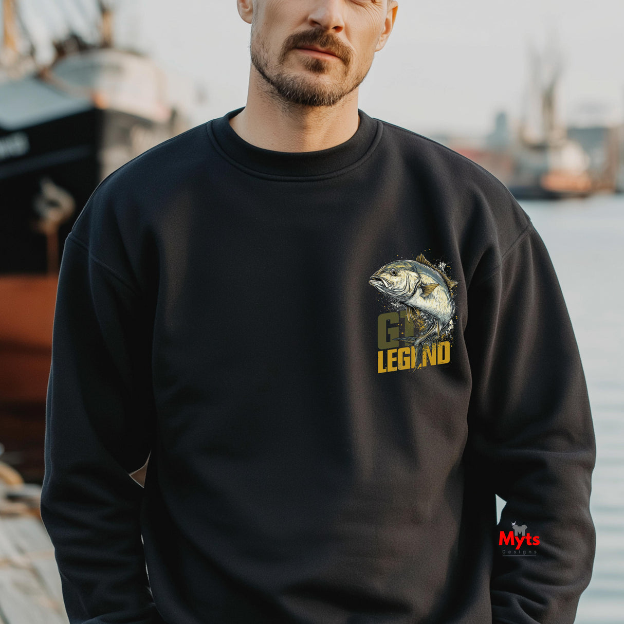 Giant Trevally Fishing Sweatshirt – GT Legend Saltwater Angler Design