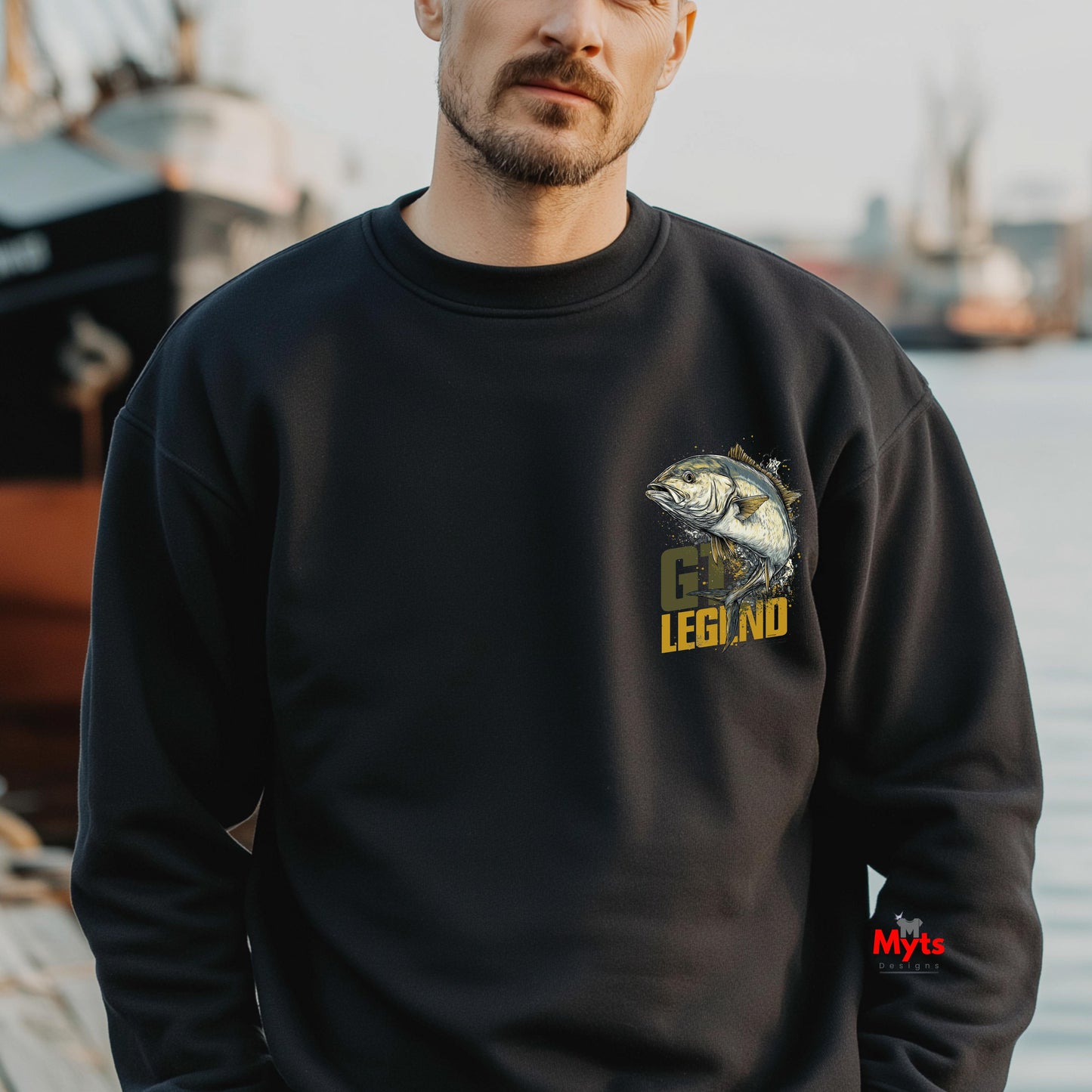 Giant Trevally Fishing Sweatshirt – GT Legend Saltwater Angler Design