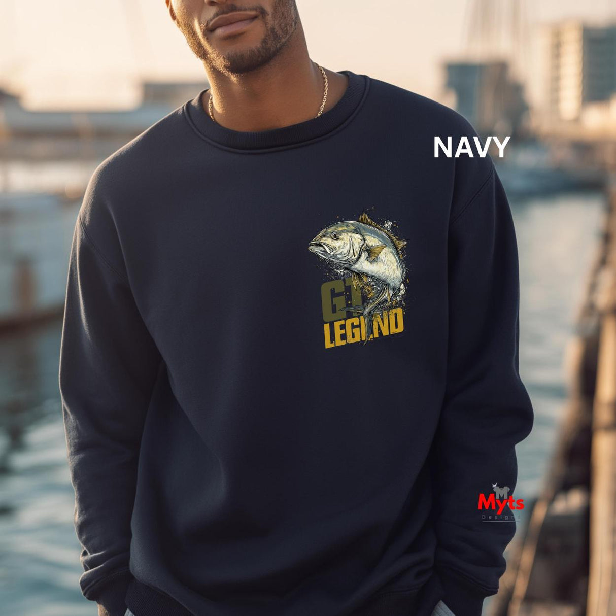 Giant Trevally Fishing Sweatshirt – GT Legend Saltwater Angler Design