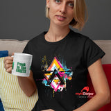 Geometric Triangle T-Shirt - Abstract Design