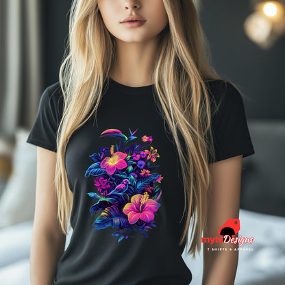 hibiscus flower t-shirt