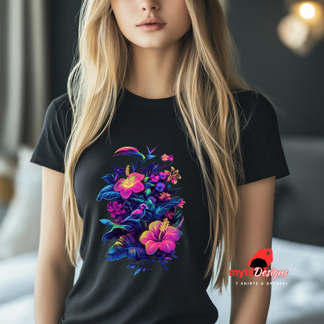 hibiscus flower t-shirt