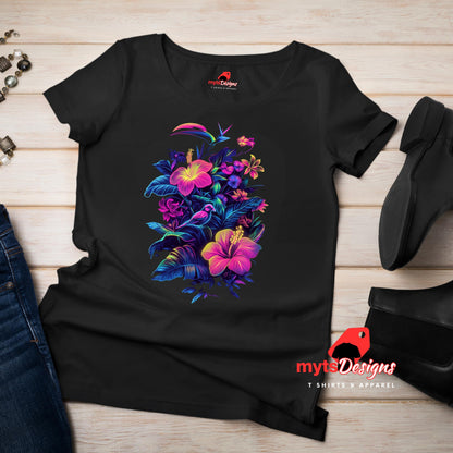 hibiscus flower t-shirt