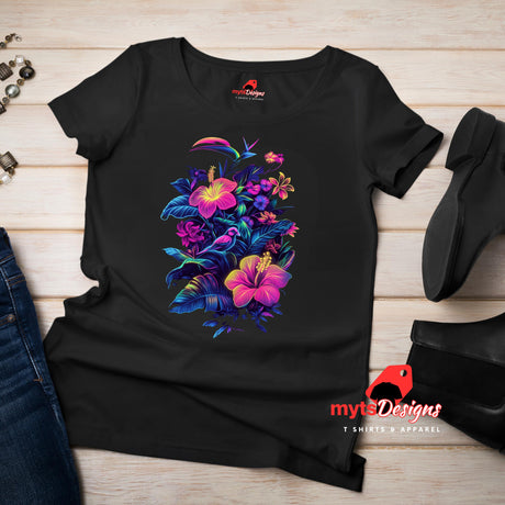 hibiscus flower t-shirt