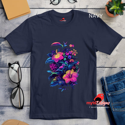 hibiscus flower t-shirt