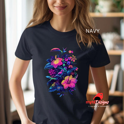 hibiscus flower t-shirt