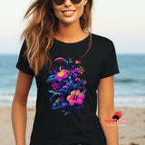 hibiscus flower t-shirt