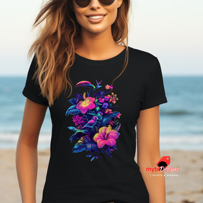 hibiscus flower t-shirt