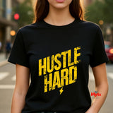 Hustle Hard T-Shirt | Gym Motivation Tee | Bold Fitness Training Shirt – Mytsdesigns