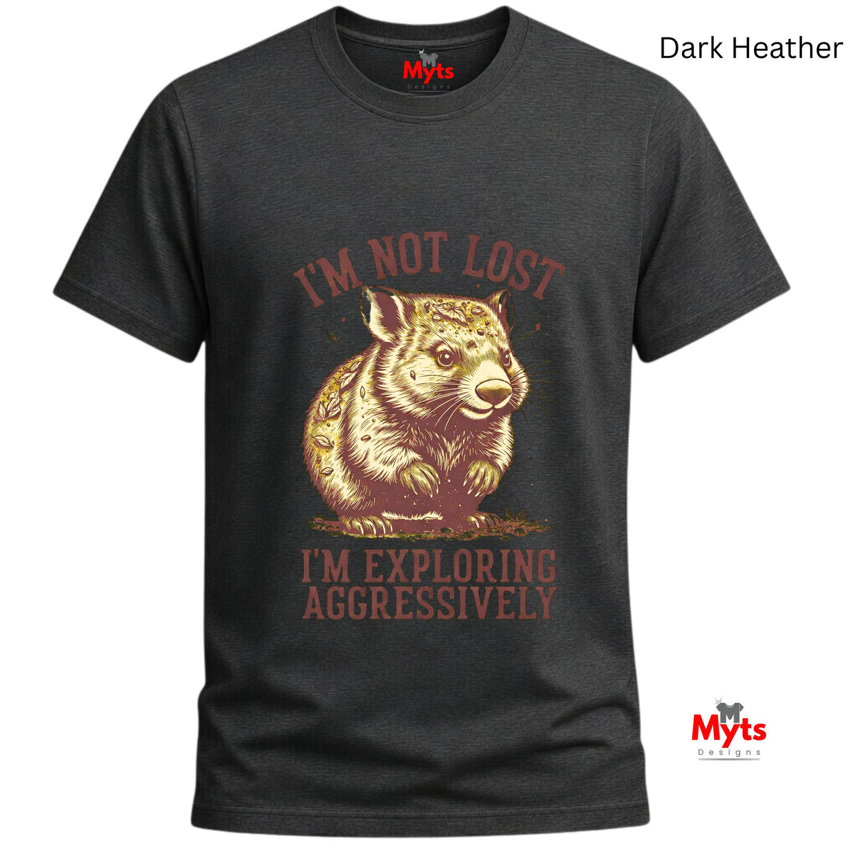 I'm Not Lost I'm Exploring Aggressively Funny Graphic T-Shirt | Unisex | Gildan® 64000