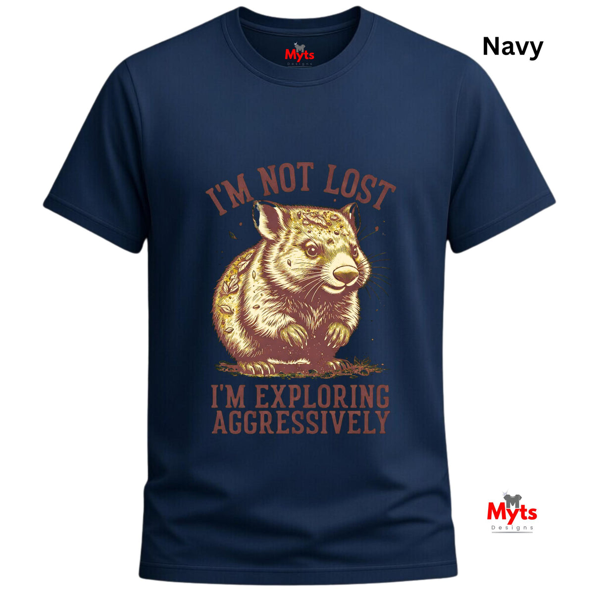 I'm Not Lost I'm Exploring Aggressively Funny Graphic T-Shirt | Unisex | Gildan® 64000