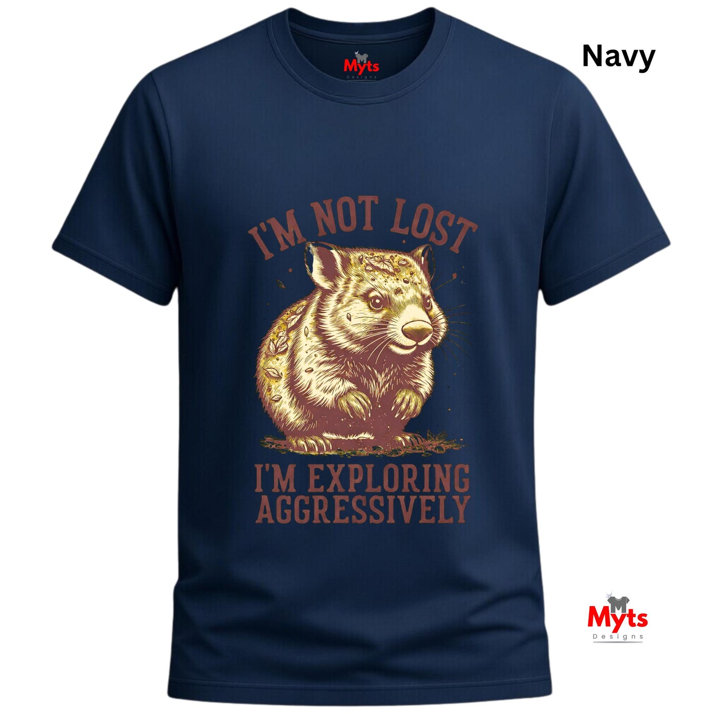 I'm Not Lost I'm Exploring Aggressively Funny Graphic T-Shirt | Unisex | Gildan® 64000