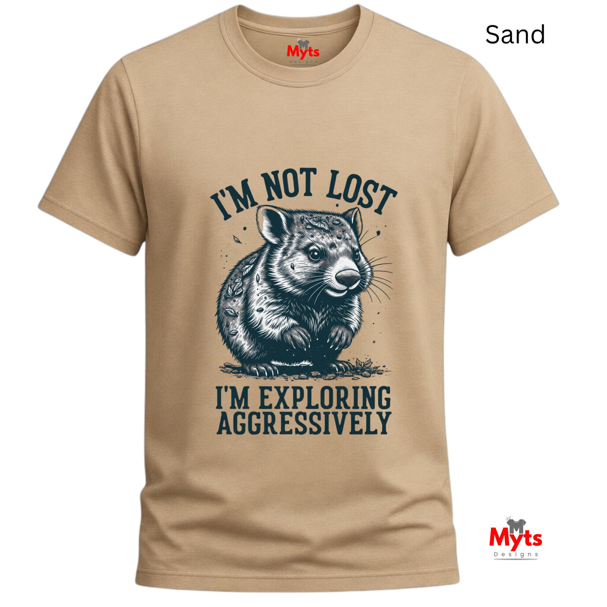 I'm Not Lost I'm Exploring Aggressively Funny Graphic T-Shirt | Unisex | Gildan® 64000