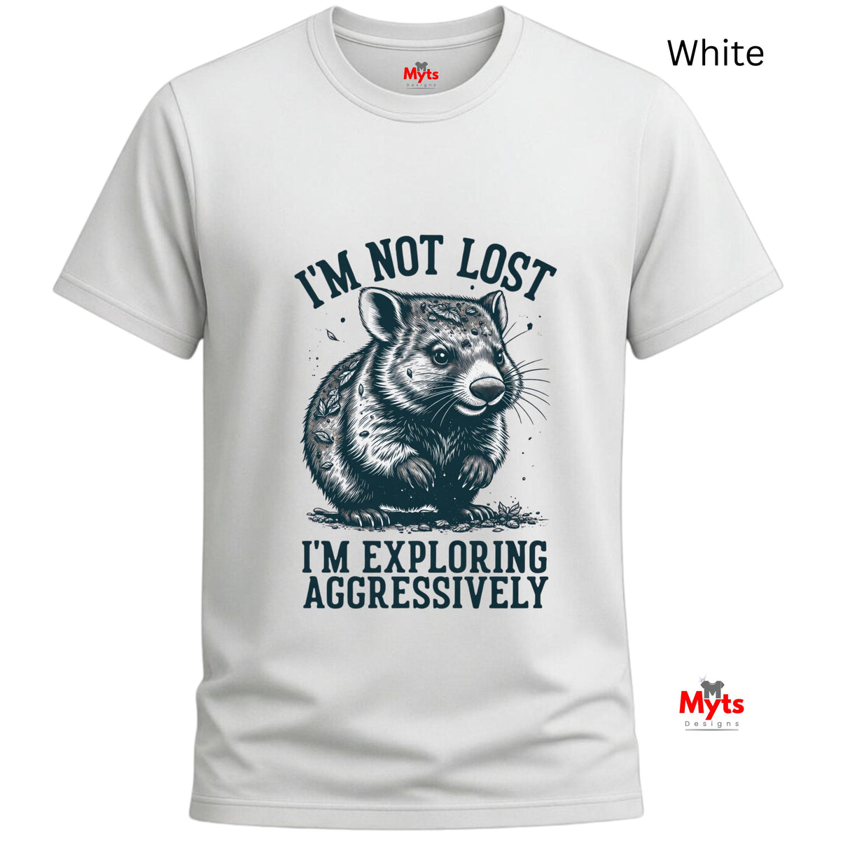 I'm Not Lost I'm Exploring Aggressively Funny Graphic T-Shirt | Unisex | Gildan® 64000