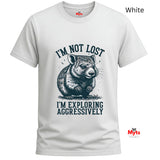 I'm Not Lost I'm Exploring Aggressively Funny Graphic T-Shirt | Unisex | Gildan® 64000